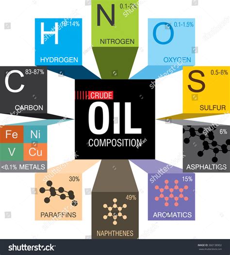 Infographic Explains About Composition Chemicals Contains Vector De
