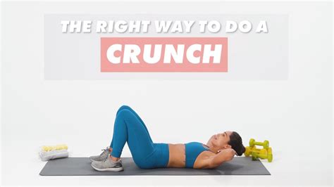 How To Do Crunches The Right Way Wellgood Youtube