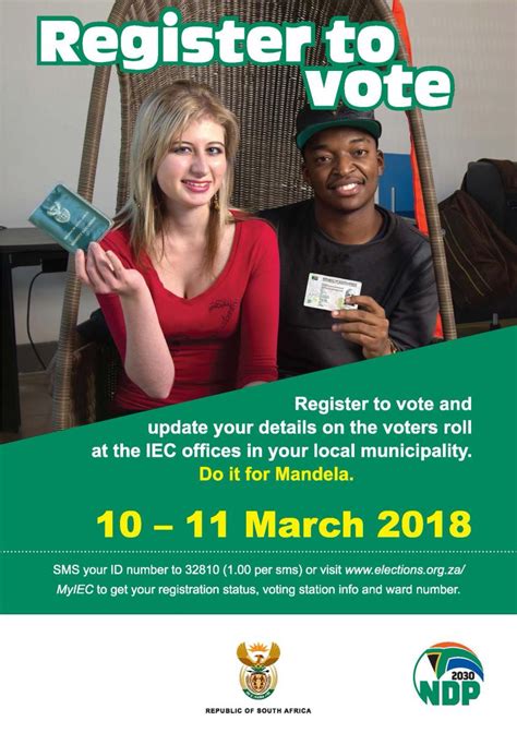 Voter Registration Weekend 10 To 11 March 2018 South African Government