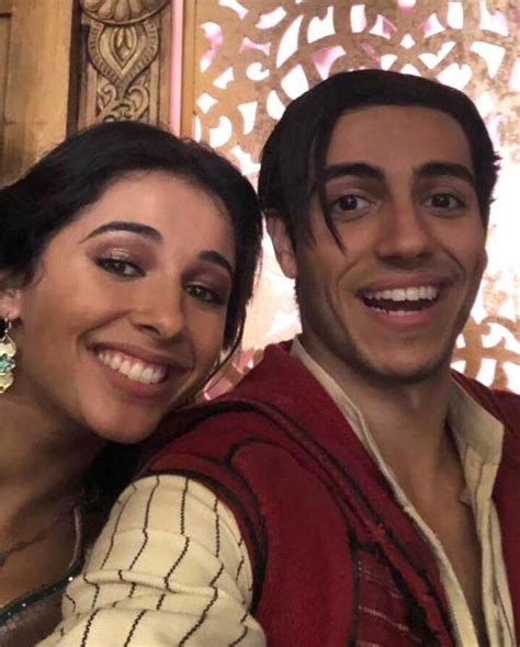 Mena Massoud As Aladdin And Naomi Scott As Princess Jasmine From Disney