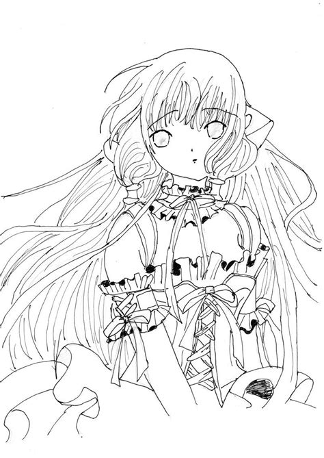 Fallen Angel Anime Coloring Pages