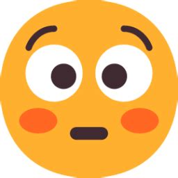Flushed White Emoji Download For Free Iconduck