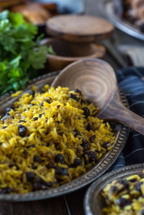 When serving this to takeaway diners, they are bemused as the rice is not dark brown as they to the average person, food looking good and tasting good is more important than being healthy for you. Yellow Rice and Beans Go Go Go Gourmet