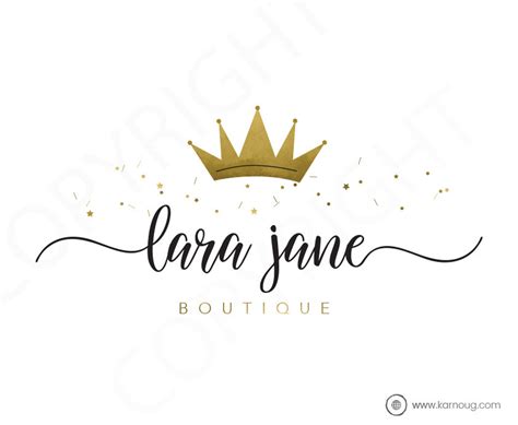 Crown Logo Tiara Logo Boutique Logo Photography Premade Logo Etsy