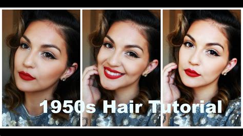 You can wear these hairstyles to parties, work or simple gatherings. 1950s Hair Tutorial | Brenda Manalac - YouTube