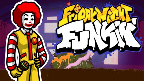 Friday Night Funkin Ronald Mcdonald Mod Youtube