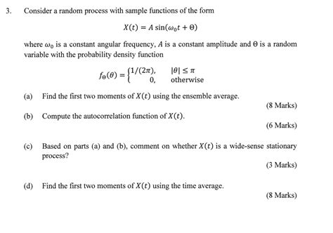 Consider A Random Process With Sample Functions Of Chegg