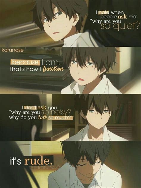Hyouka Anime Quotes Anime Quotes Pinterest Anime