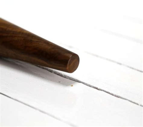 Hand Turned Walnut French Rolling Pin The Wooden Chopping Board Company