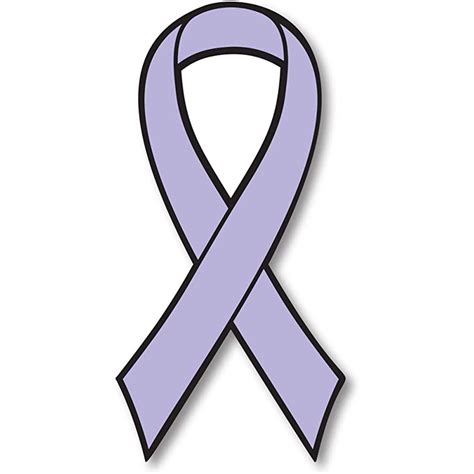 Lavender All Cancer Awareness Ribbon Car Decal 35 X 7
