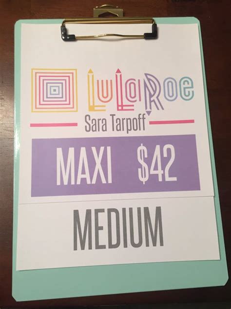This Listing Is For Custom Lularoe Signs With Map Pricing I Have