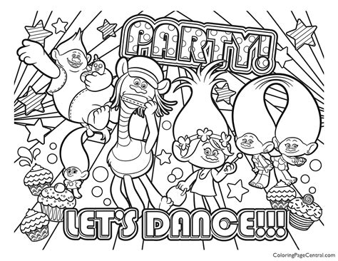 trolls coloring page  coloring page central