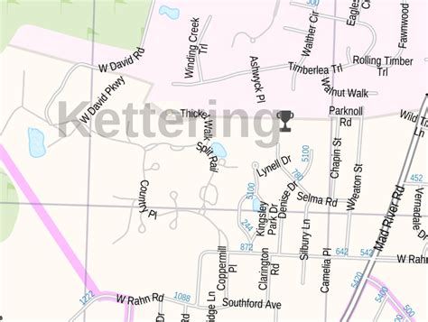 Kettering Map Ohio