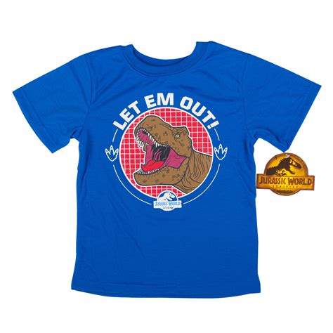 Wholesale Jurassic World Kids T Shirt Assorted Sizes Dabrk Blue