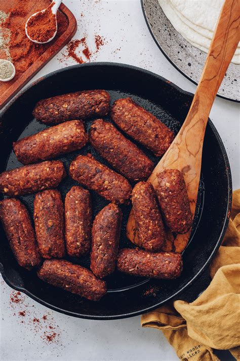 Vegan Chorizo Sausage Links 10 Ingredients