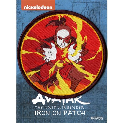 Official Avatar The Last Airbender Patch Zuko Firebending Embroidered