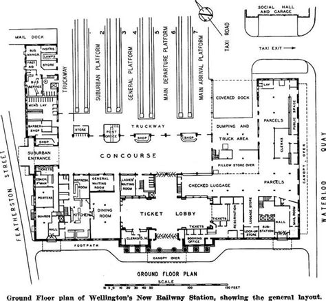 An Old Floor Plan For The Building