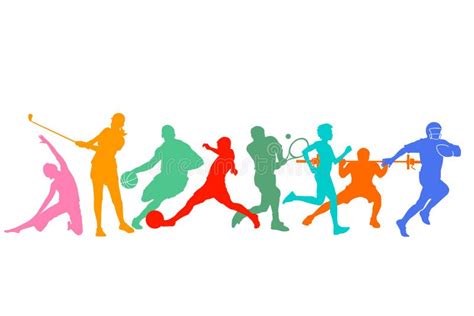 Different Sports People Stock Illustrations 2717 Different Sports