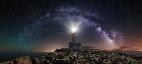 Lighthouse And Milky Way Photograph By Carlos F Turienzo Fine Art