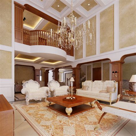 Photoreal Luxury Living Room Interior 3d Model Max
