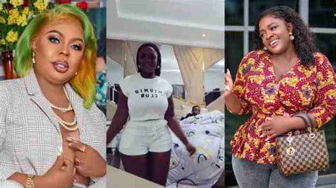 akua gmb shows off her expensive bedroom after tracey boakye and afia schwar called her poor