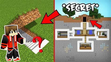 Building A Secret Underground House In Minecraft Youtube