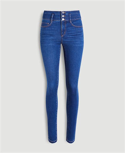 Tall Sculpting Pocket High Rise Skinny Jeans In Classic Mid Wash