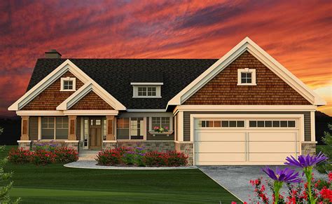 Craftsman Style Ranch Home Plans