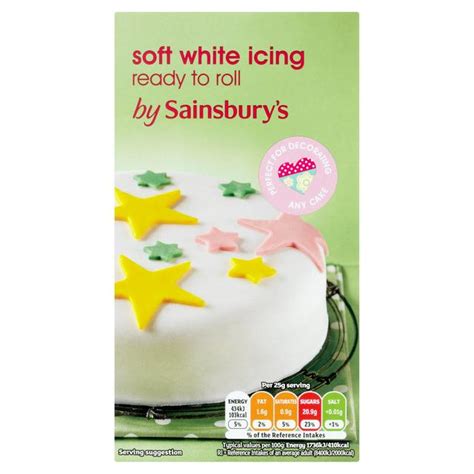Sainsburys Ready To Roll White Icing 500g £19 Compare Prices