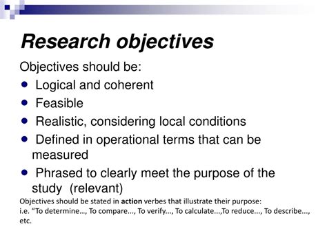 Research Title Objectives Examples