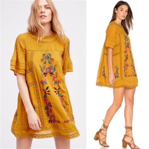 Free People Dresses Free People Perfectly Victorian Dress In Yellow