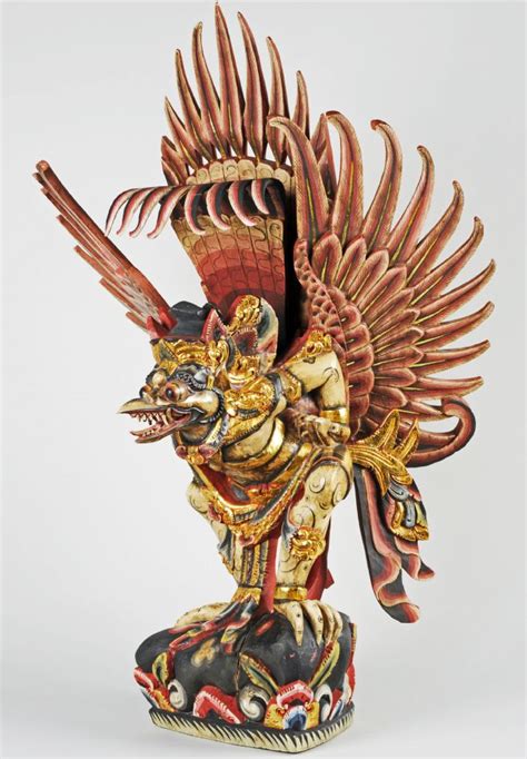 Wooden Sculpture Of A God That Gets Around Carving Of The Hindu God