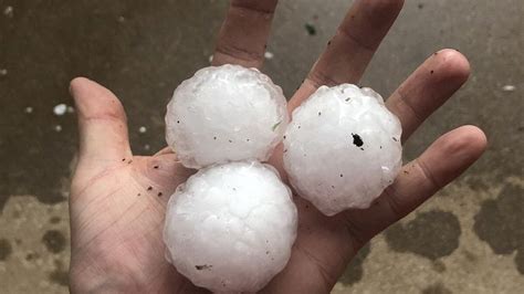 Photos Severe Storms Dump Golf Ball To Baseball Sized Hail On The