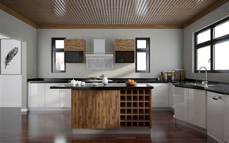 OPPEIN Kitchen in africa » OP15-A07：Modern White High Gloss Acrylic and