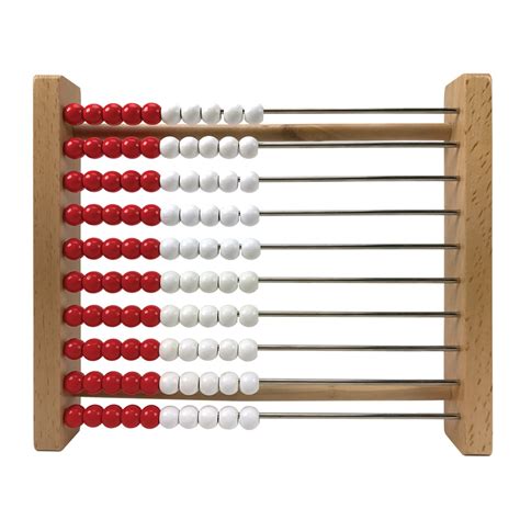 Hand2mind Mini 100 Bead Rekenrek Wooden Rekenrek Abacus For Kids Mat