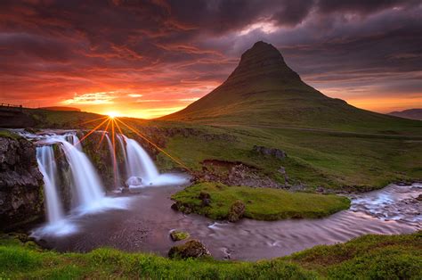 Vulkan nahe islands hauptstadt reykjavík ausgebrochen. Fotos von Kirkjufell Island Vulkan Natur Wasserfall