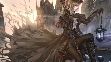 Knight Anime Girls Gothic Anime Fantasy Armor 2560x1440 Wallpaper