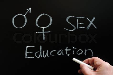 Sex Education With Gender Symbols Stock Image Colourbox