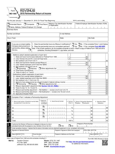 Free Fillable Form 1065 Printable Forms Free Online