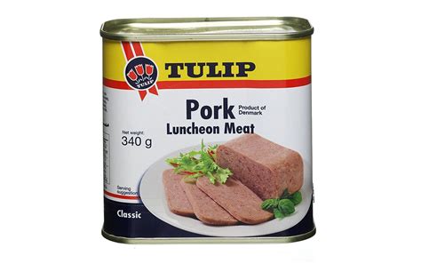 Tulip luncheon meat w/ 15% bacon. Tulip Pork Luncheon Meat Tin 340 grams - Reviews ...