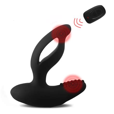 waterproof intelligent wireless remote control electric prostate stimulation massager for men