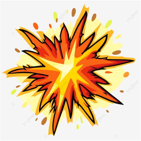 Free Starburst Clipart Comic Cartoon Explosion With Splash Vector Free