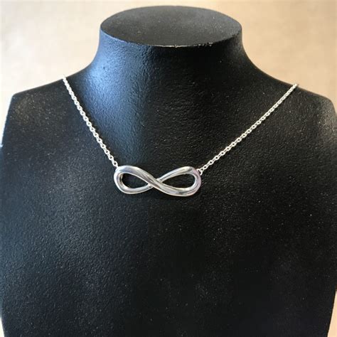 925 Sterling Silver Infinity Symbol Necklace B M Jewellery