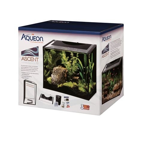 Aqueon Ascent 10 Gallon Frameless Led Aquarium Kit 1875 X 10 X 1575