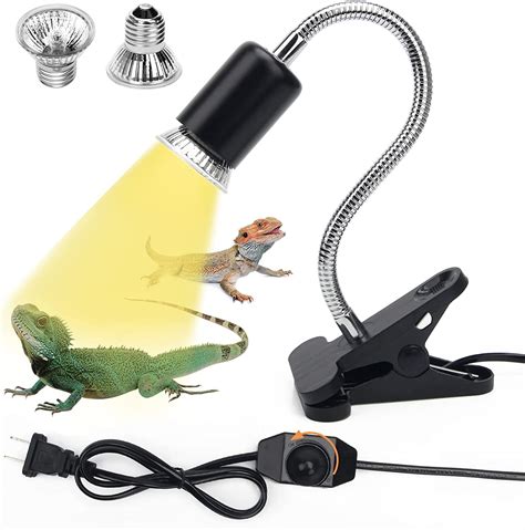 Buy Reptile Heat Lamp Pletpet Uva Uvb Reptile Heating Lamp With Pack W Basking Bulbs