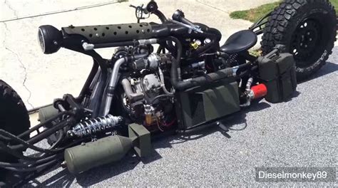 Hydrostatic Twin Turbo Diesel Powered Awd Motorcycle Honda Motorcycles