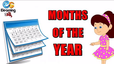 Months Of The Year 12 Moths Of The Year January February March