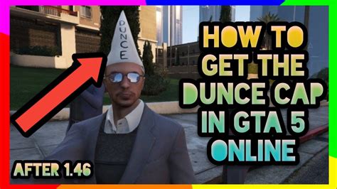 1) create a new gta online character in slot 1 where your current character is. HOW TO GET THE DUNCE CAP IN GTA 5 ONLINE *NO BAD SPORT* // *AFTER 1.46* // *EASY* - YouTube