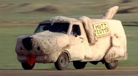 Dumb and dumber mutt cuts machine goes over a big jump on the road! Star Cars | Movie cars and Cars