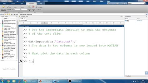Importing Data From Text File To Matlab Youtube